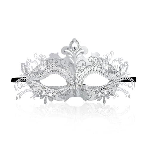 YU FENG Venetian Masquerade Mask for Women, Couples & Besties Prom, Balls, Mardi Gras, Halloween & Parties Costume Mask