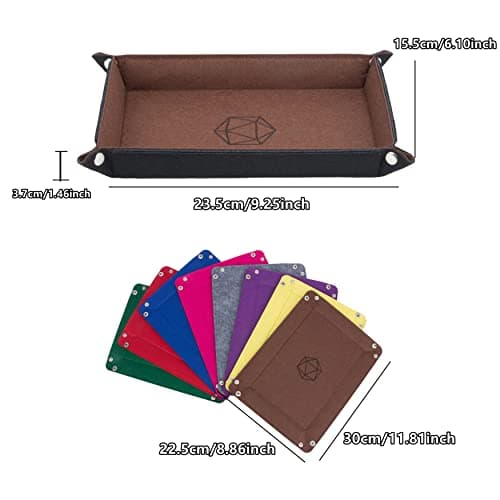 KISLANE Folding Dice Tray for DND, RPG, MTG & More