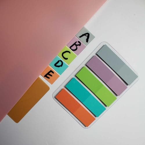 ELII Writable and Repositionable Colored Book Tabs (Pastel)
