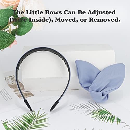 6 Pack Cute Bow & Knotted Headbands for Women & Girls