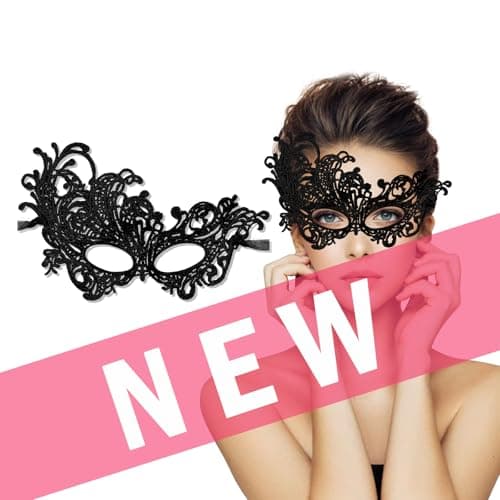 Kooirsp Soft Lace Women's Masquerade Mask for Mardi Gras & Halloween