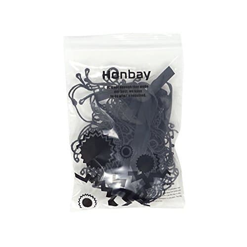 Honbay 2PCS Mysterious Lace Masks for Masquerade Events