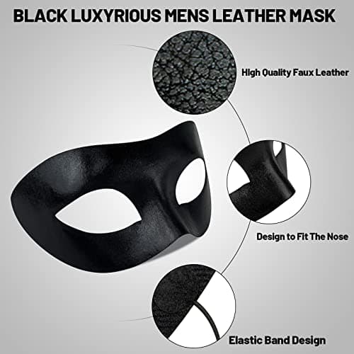 IncreDecor Couple Venetian Metal Masquerade Mask with Stick Halloween Costume