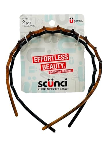 Effortless Beauty Headbands, 1-Inch Wide, 2-Count