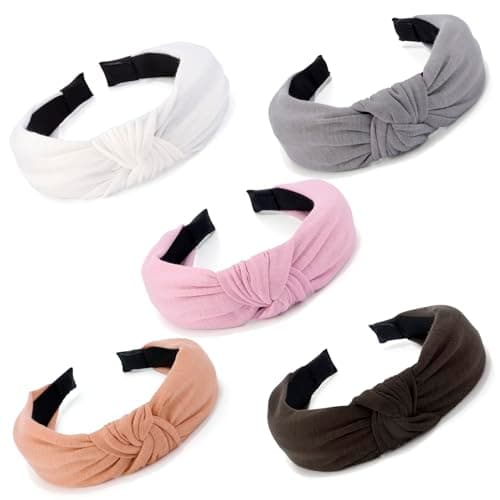 Women & Girls Stylish 5PCS Knotted Headbands