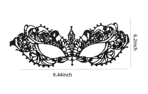 Masquerade Mask for Couple Halloween Venetian Lace Eyemask Party Prom Ball Mardi Gras