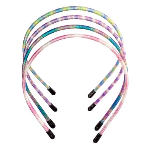 Minihope Skinny Multicolor Headbands - 6 Pack Durable & Adjustable - Instant Style