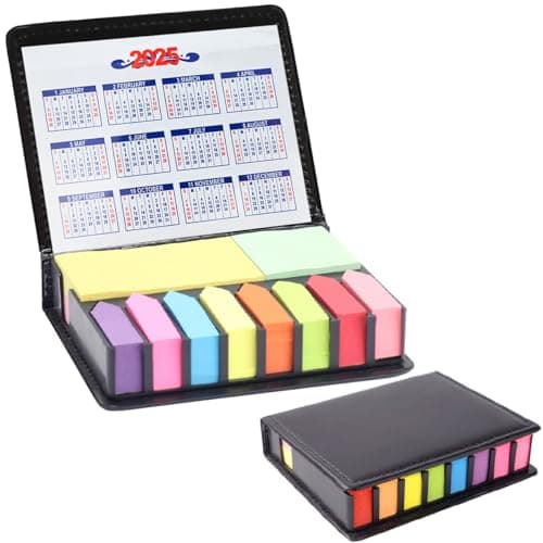 Sticky Notes Tabs for Page Markers, 2000 Piece Colored Book Tabs, PU Box (300g)