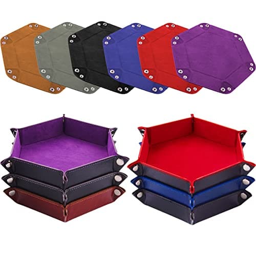 SIQUK Hexagon Dice Tray for RPG, DND and Board Games