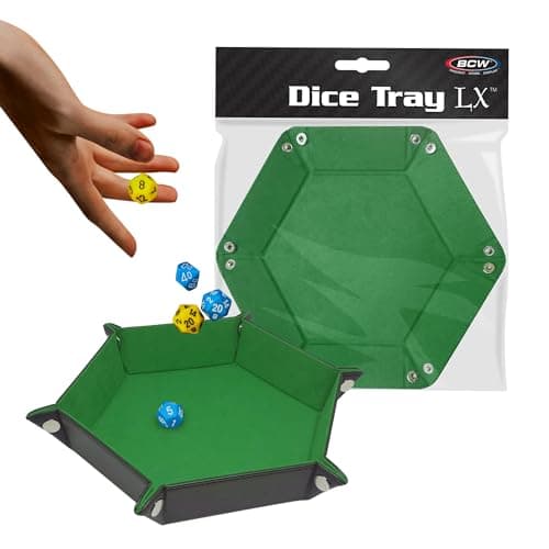 BCW Green 7x7 Inch Dice Tray for Dungeons and Dragons