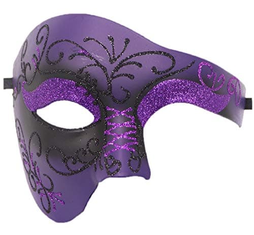 Coolwife Phantom of the Opera One-Eyed Masquerade Mask Costumes