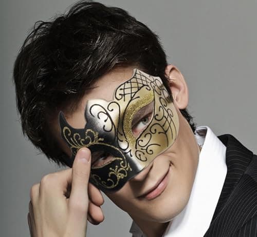 GIRCSS Couple's Venetian Mask for Halloween & Mardi Gras Party Ball Prom