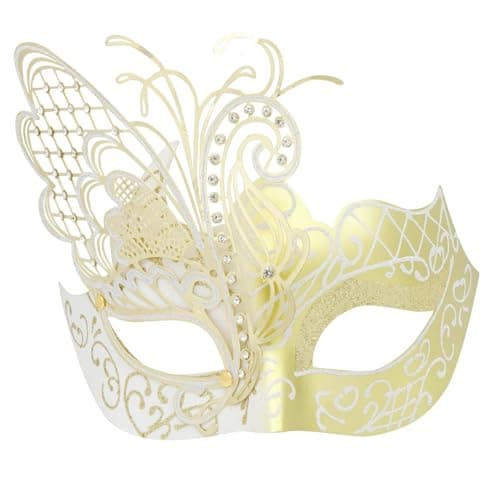 Coddsmz Mysterious Venetian Butterfly Lady Masquerade Mask for Halloween Party Evening Prom Ball