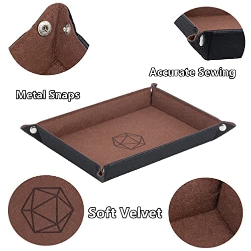 KISLANE Folding Dice Tray for DND, RPG, MTG & More