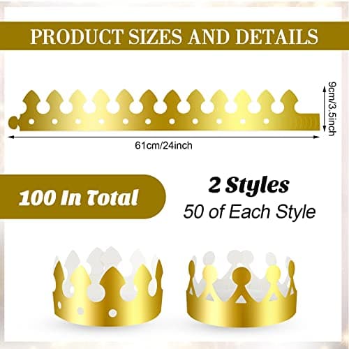 Best Gold Birthday Crowns for Kids and Adults