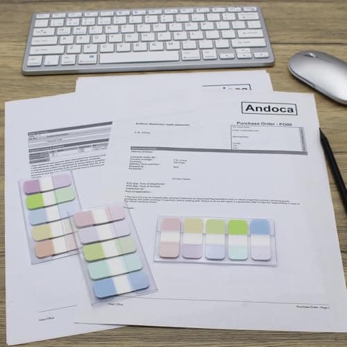 Assorted Colors 0.625 x 1.71 Inch Sticky Tabs, 4 Dispensers/Pack, 400 Pages