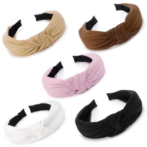 Women & Girls Stylish 5PCS Knotted Headbands