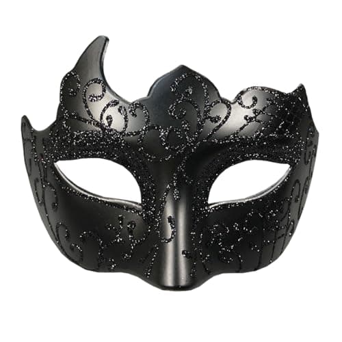 Yimianshou Masquerade Mask Set for Couples Mardi Gras & Venetian Party Halloween Costume Accessory