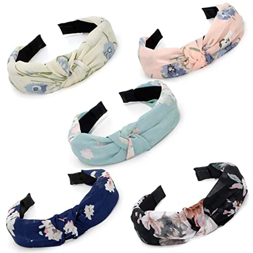 Women & Girls Stylish 5PCS Knotted Headbands
