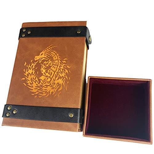 Chromatic Red Fire Dragon Magic Book Tray for Tabletop RPGs