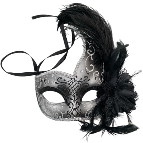 MasqStudio Brocade Lace Masquerade Mask for Mardi Gras & Parties