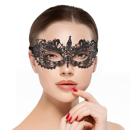 Cosmer Masquerade Mask Lace Mask for Venetian Party Costume Halloween Carnival