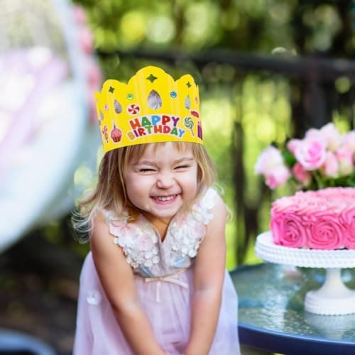 27 Pack Kids' DIY Paper Birthday Crowns for Classroom VBS