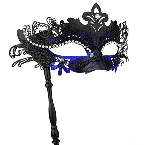 Hoshin Masquerade Mask with Stick for Women
