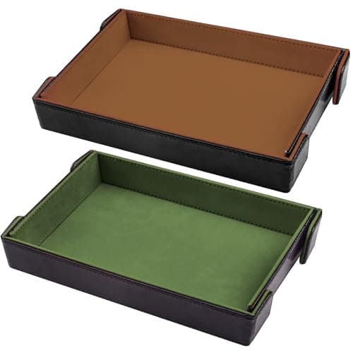 SIQUK Gray Violet Magnetic Dice Tray for D&D RPG Games