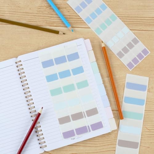 Joyberg 660P Reusable Colorful Tabs for Notebooks and Binders