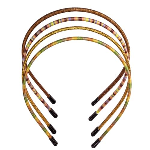 Minihope Skinny Multicolor Headbands - 6 Pack Durable & Adjustable - Instant Style