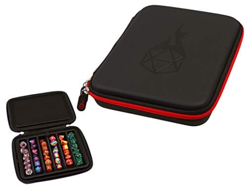 Forged Dice Co. Dice Storage Case with Removable Tray - Holds 42 Metal or Plastic Dice - Works with DnD and Dungeons & Dragons
