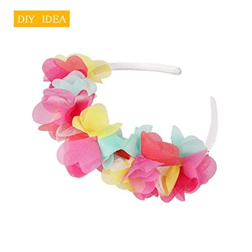Pure White Satin Headbands for Women and Girls