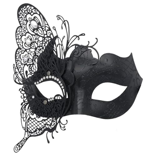 Coddsmz Mysterious Venetian Butterfly Lady Masquerade Mask for Halloween Party Evening Prom Ball