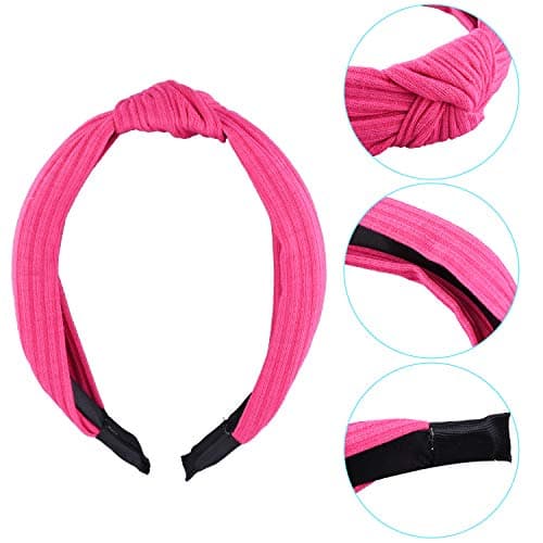 SIQUK Cross Knot Wide Cloth Knotted Headbands for Women and Girls | Stylish 15 Pieces Top Knot Headband Turbans