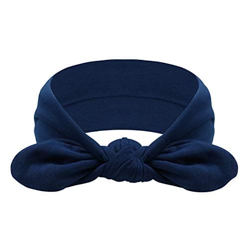 DRESHOW 4 Pack Bow Knotted Headbands for Women Running Sport Elastic Hair Wrap