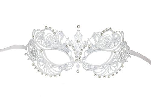 Coddsmz Laser Cut Metal Masquerade Mask for Venetian Parties
