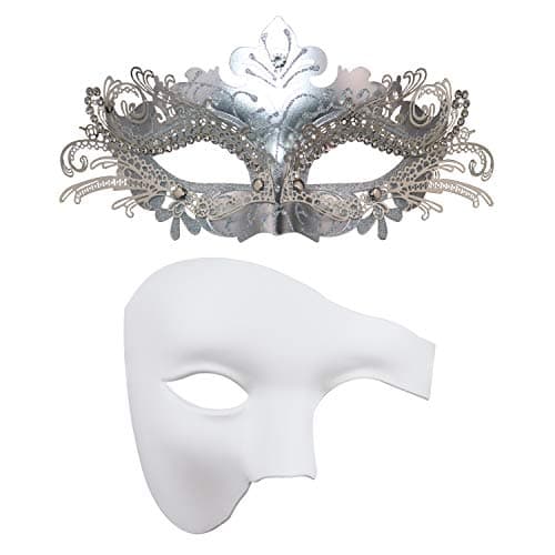 Couples Masquerade Mask Set for Holidays & Parties