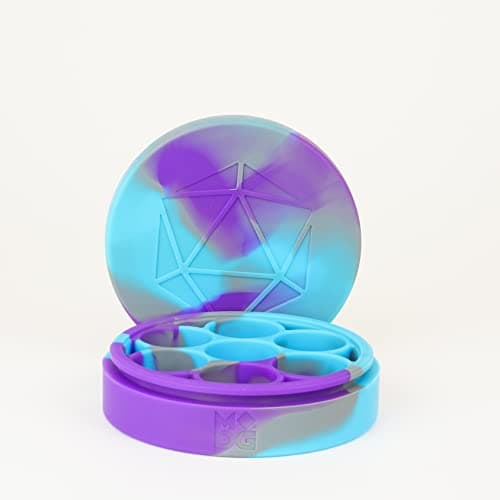 FanRoll Silicone Dice Case: Purple/Gray/Light Blue, Dungeons and Dragons Accessories