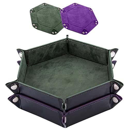 SIQUK 2 Pieces Dice Tray for Dice Games