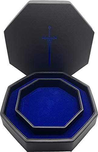 Norse Foundry Purple Dragon 8" Octagon D&D Dice Tray - Storage Lid Included