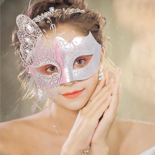 Coddsmz Mysterious Venetian Butterfly Lady Masquerade Mask for Halloween Party Evening Prom Ball