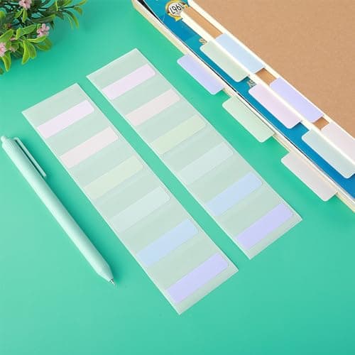 Bible Annotation Tabs - 240Pcs 6 Color Sticky Labels for Notebooks, Planners, File Folders