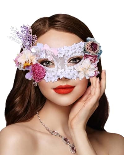 Campsis Masquerade Mask for Mardi Gras, Masquerade Ball, Prom, Cosplay