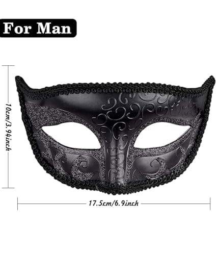 Masquerade Masks for Couples at Halloween Party - SIQUK