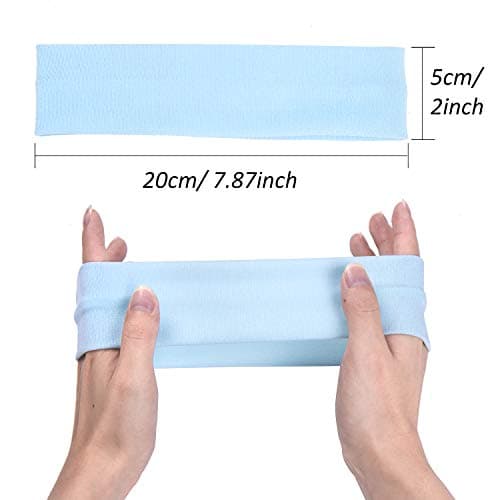 DIYASY 12-Piece Women's Fashion Yoga Headband, Soft Cotton Sweatband
