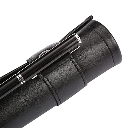 ROSELLE 2 in 1 Leather Dice Mat & Tray, Zipper Holder, DND Compatible (Black)