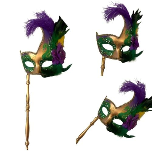 MasqStudio Brocade Lace Masquerade Mask for Mardi Gras & Parties
