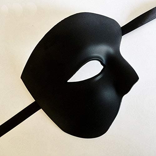 Seglorwy Black Masquerade Mask for Couples, Venetian Mardi Gras Halloween Party
