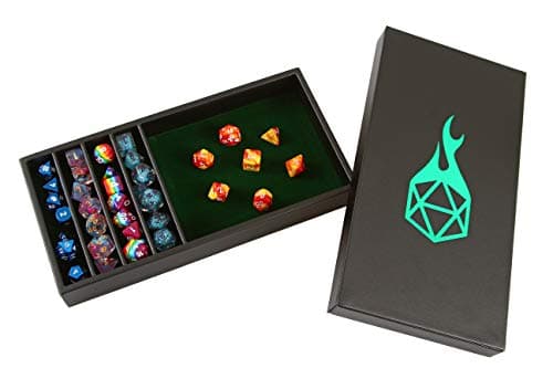 Forged Dice Co. Dual Dice Tray with Staging - Gray - Perfect for D&D and RPG Gaming